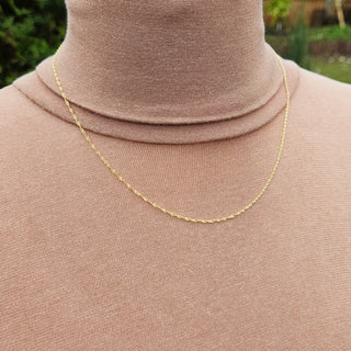 9ct gold singapore chain for pendants on neck