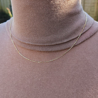 ladies gold chain 16 18 inch length