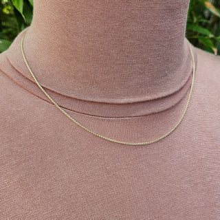 solid gold wheat chain