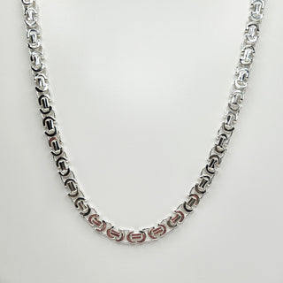 men's heavy and solid 925 silver byzantine chain