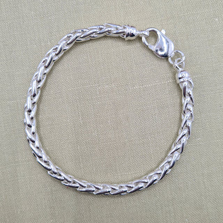 925 silver spiga chain bracelet for men
