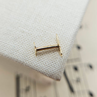 9ct gold labret for helix piercing