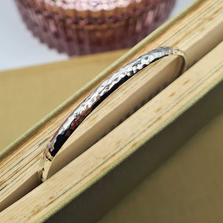 4mm wide silver bangle