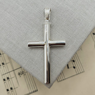 solid sterling silver memorial cross for ashes