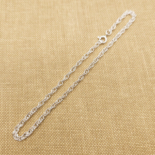 sterling silver prince of wales chain anklet