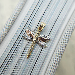 dragonfly pendant in 9ct gold