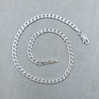 curb chain anklet, 10 inches in length