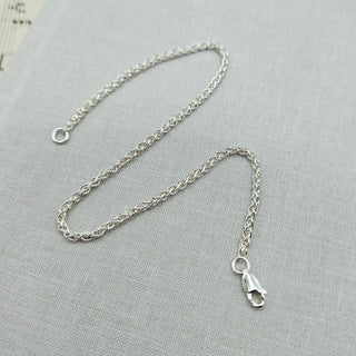 heavy spiga chain ankle bracelet