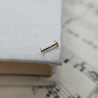 real gold labret for helix piercing