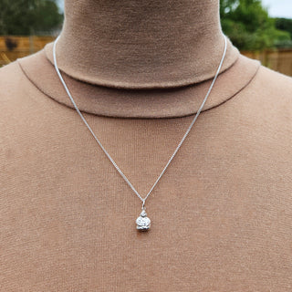 silver Buddha necklace