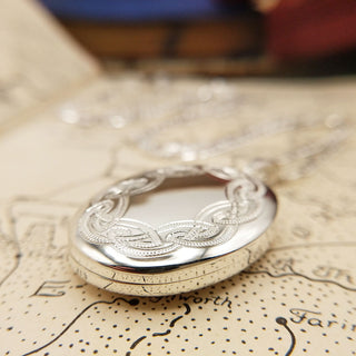 made in Britain locket in 925 sterling silver