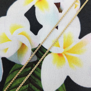 yellow gold spiga chain in 18 20 22 inch lengths