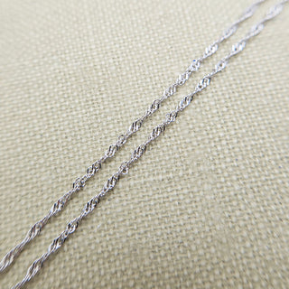 dainty white gold chain for pendants