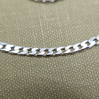 Silver 2.2mm Curb Chain Necklace for Pendants