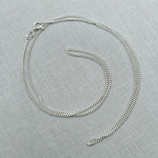 fine curb chain in 925 silver