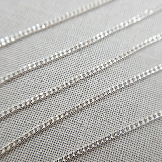 fine silver curb chain for pendants