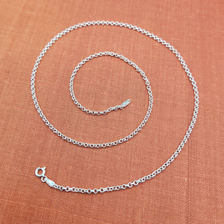 sterling silver 3mm belcher chain necklace