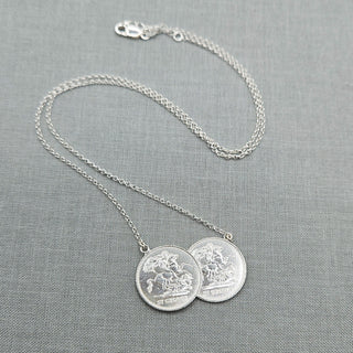 Women's Half Sovereign Style St George Necklace