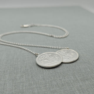 Women's Half Sovereign Style St George Necklace