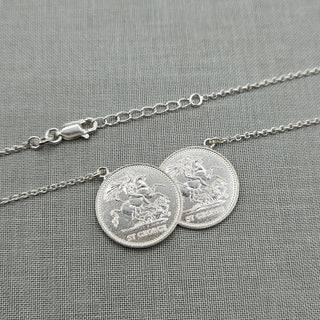 Women's Half Sovereign Style St George Necklace