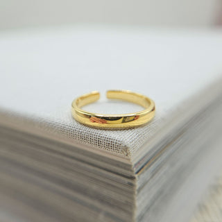 Gold Plated Plain Toe Ring