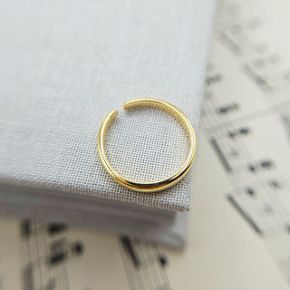 Gold Plated Plain Toe Ring