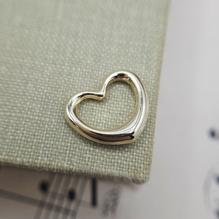 9ct Gold Open Heart Slider Pendant