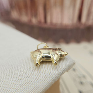 Gold Pig Pendant