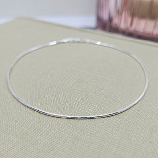 solid 925 silver ankle bracelet