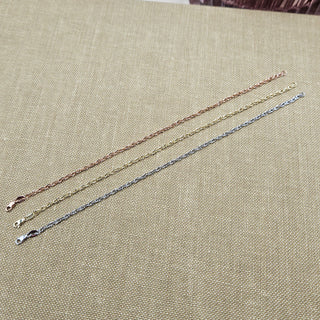 Dainty Prince of Wales Rope Chain Bracelet, 7 inch