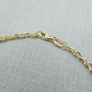 Dainty Prince of Wales Rope Chain Bracelet, 7 inch
