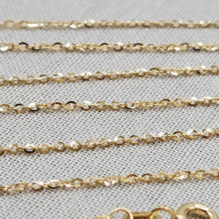 dainty adjustable gold pendant chain