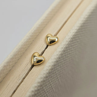 Very Dainty 4mm Heart Stud Earrings