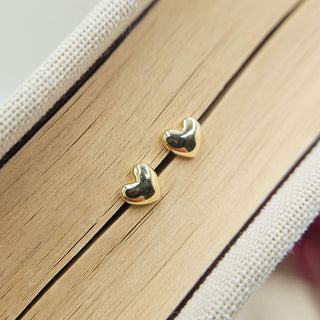Very Dainty 4mm Heart Stud Earrings