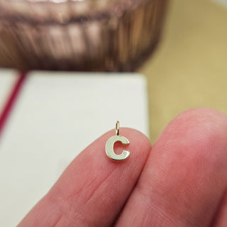 Very Dainty Initial 'C' Charm