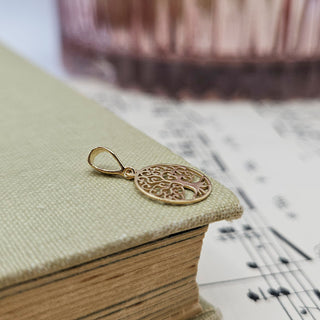 Very Small Gold Tree of Life Charm