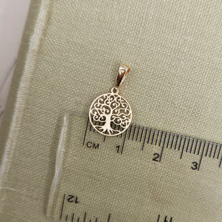 Very Small Gold Tree of Life Charm