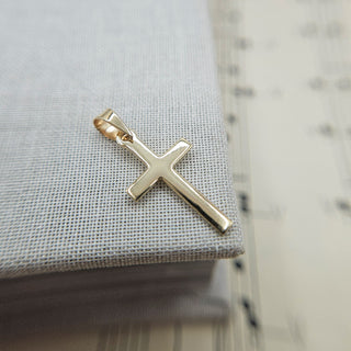 real 9ct gold cross pendant