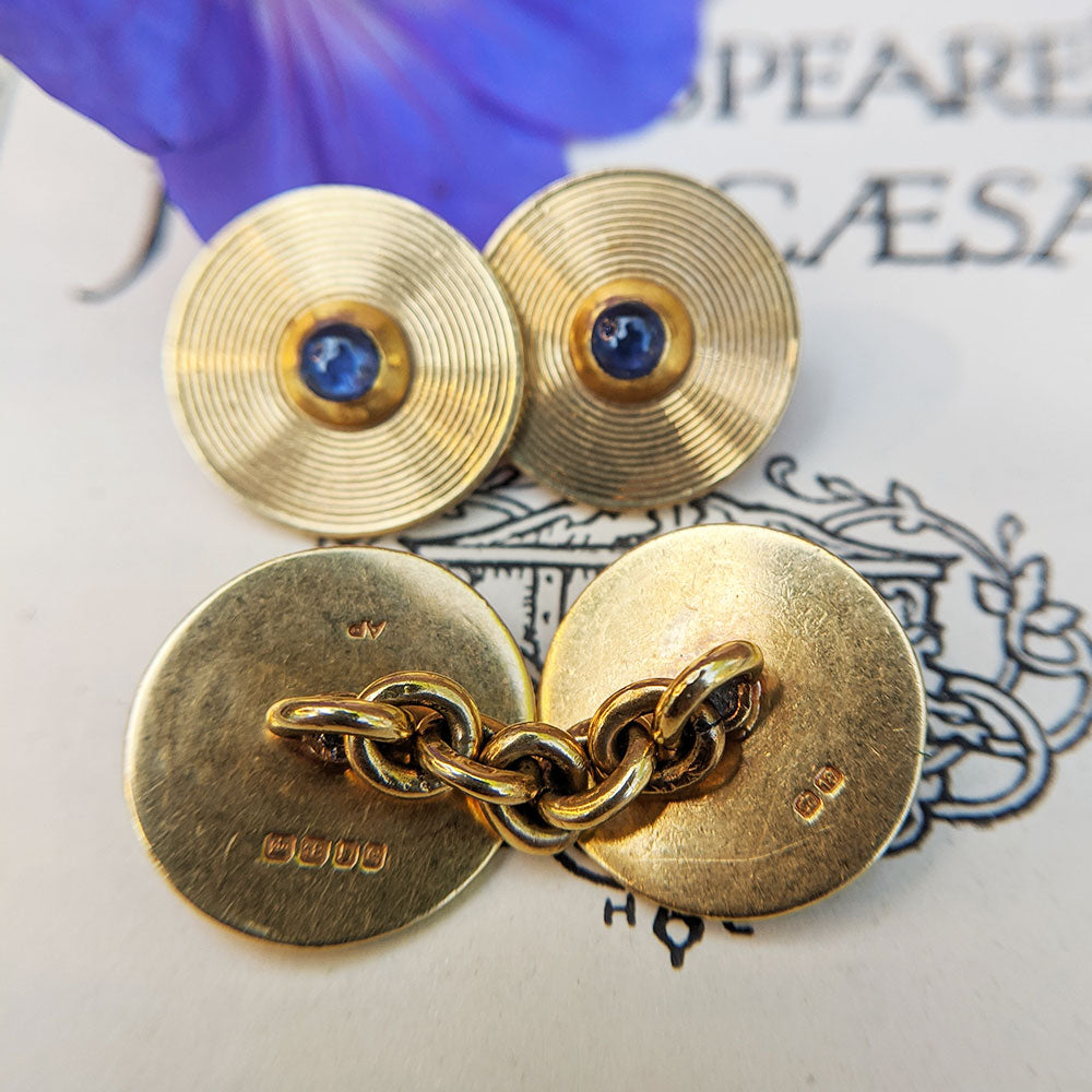 review of cuff links with solid gold chain