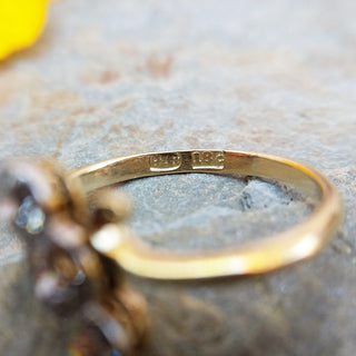 band stamped for 18ct gold