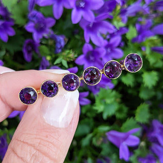 antique amethyst brooch