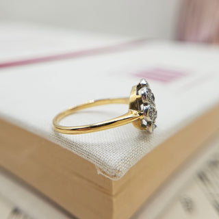 18K sapphire engagement ring