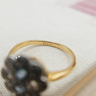 band stamped for 18ct gold