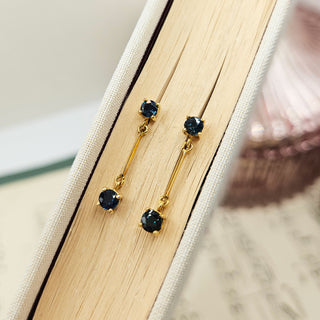 vintage sapphire earrings