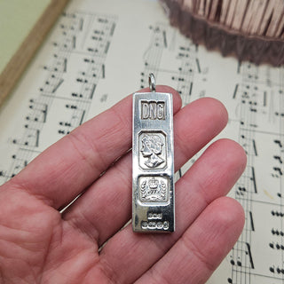 Vintage Silver Ingot Pendant | 28 grams | 1977