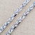 close up of silver belcher chain