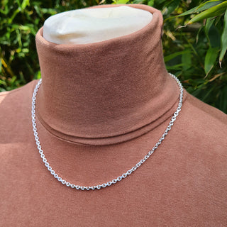 silver belcher chain for heavy pendant