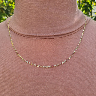 fine gold figaro chain