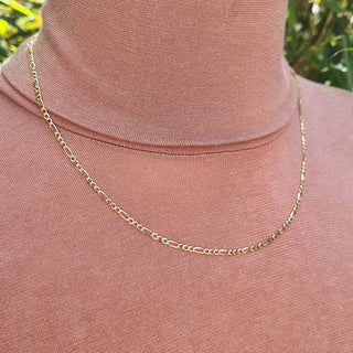 ladies gold figaro chain