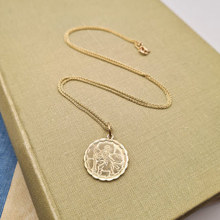 heavy saint christopher necklace